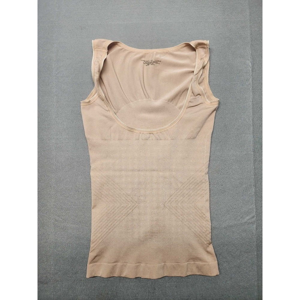 Barely There Womens Beige Seamless Shapewear Tank Top Camisole 8T23 Large USA